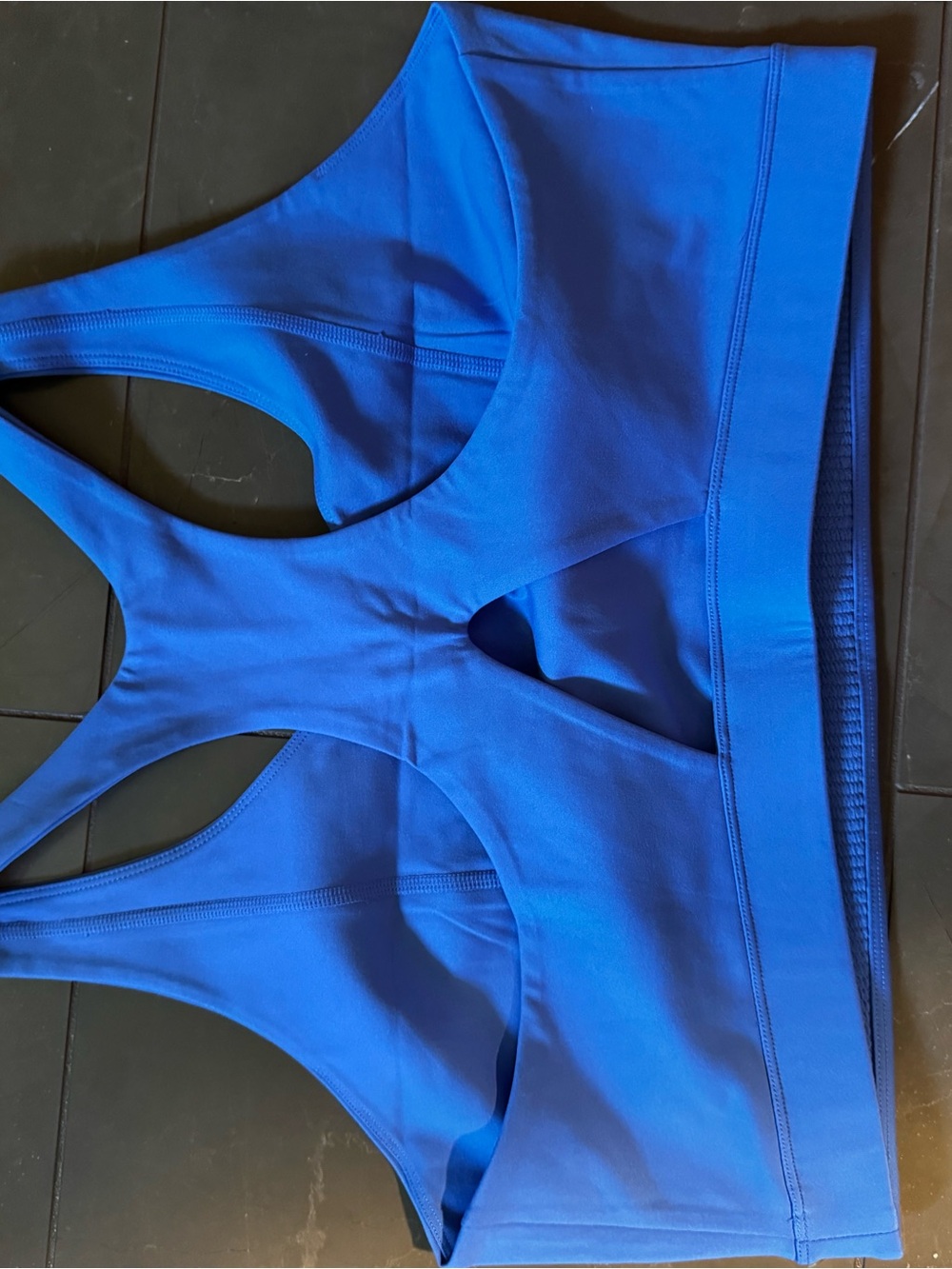 girlfriend collective Baby Blue Racerback Sports Bra